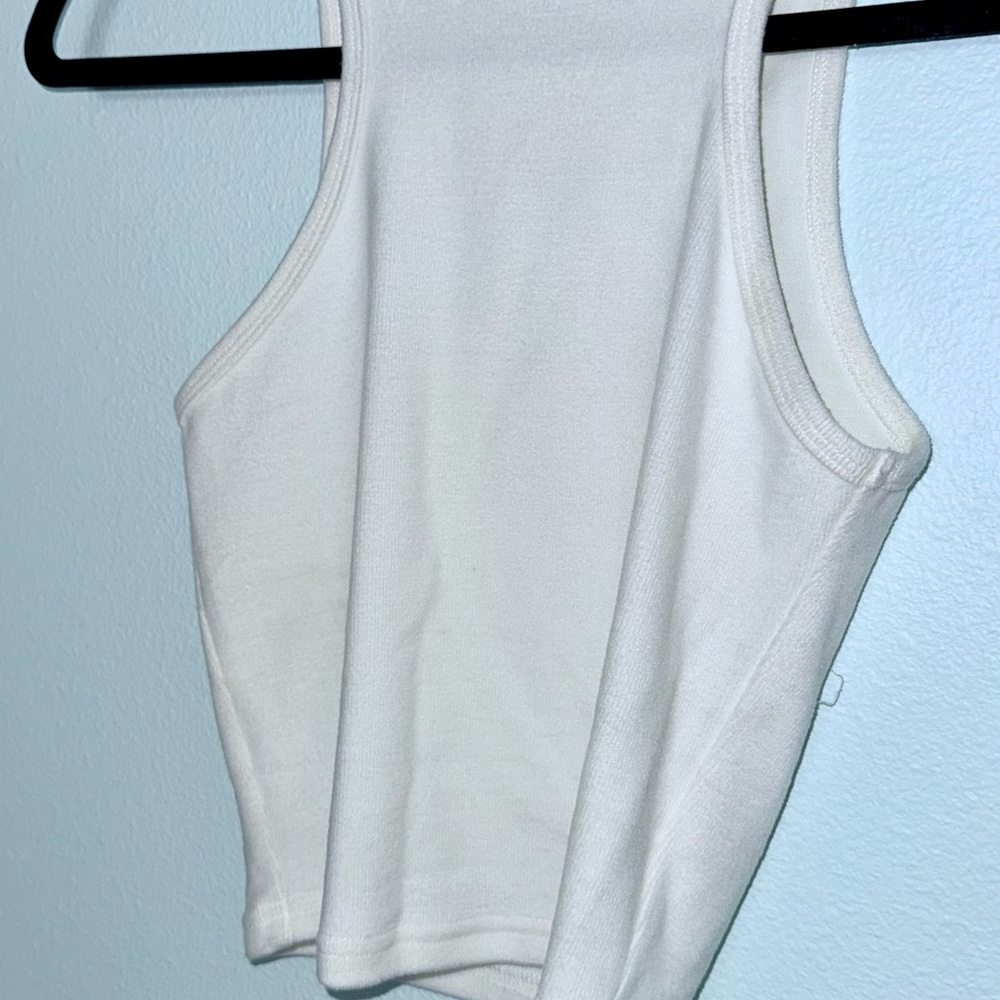 Kittenish White Tank Top